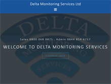 Tablet Screenshot of deltamonitoringservices.com